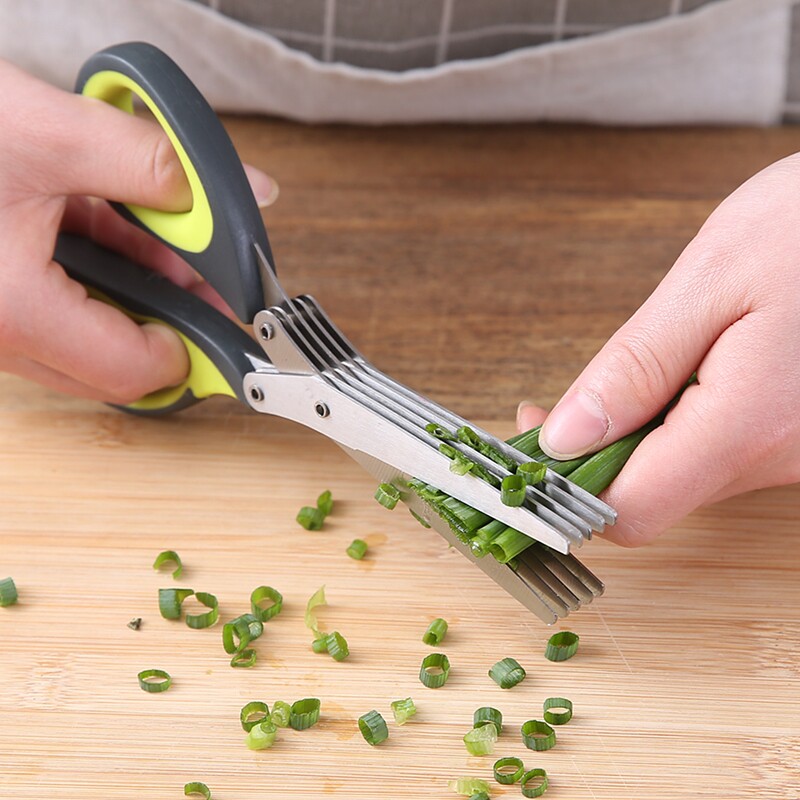 Baby Food Scissors - مقص لتقطيع البصل الأخضر، مقص طعام