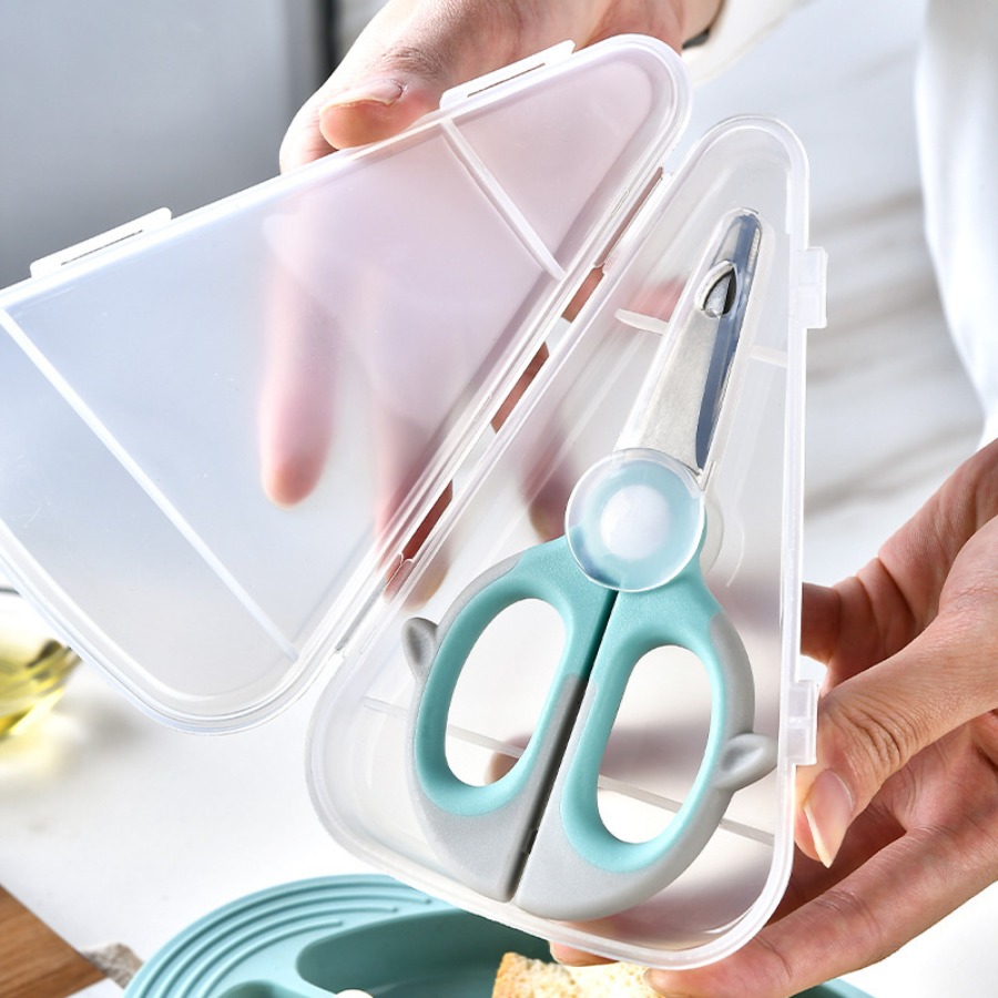 Baby Food Scissors - مقصات الطعام المساعدة، مقصات الطعام، مقصات