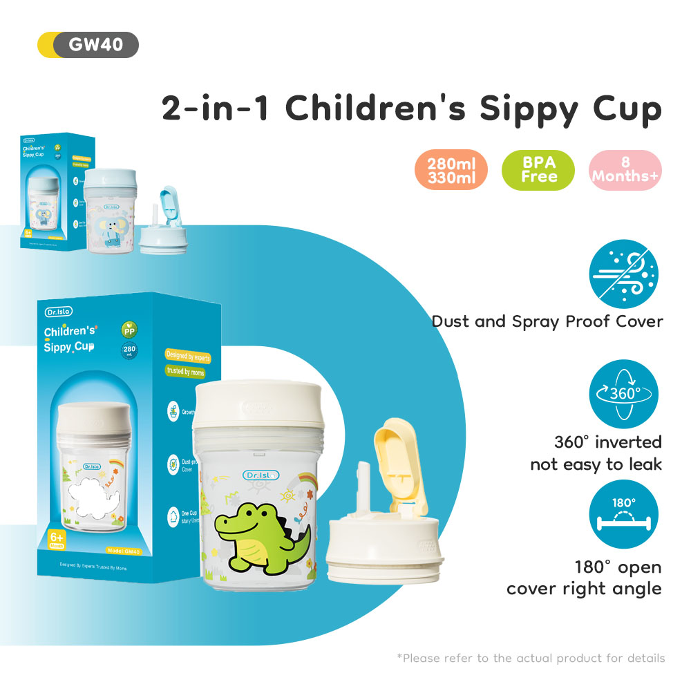Baby Food Jars With Lids - كوب تعليمي للأطفال 2 في 1،