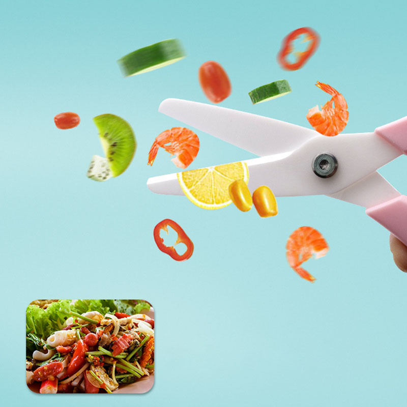 Dobeli 8 بوصة زركونيا السيرامي - مراجعة Baby Food Scissors وسعره