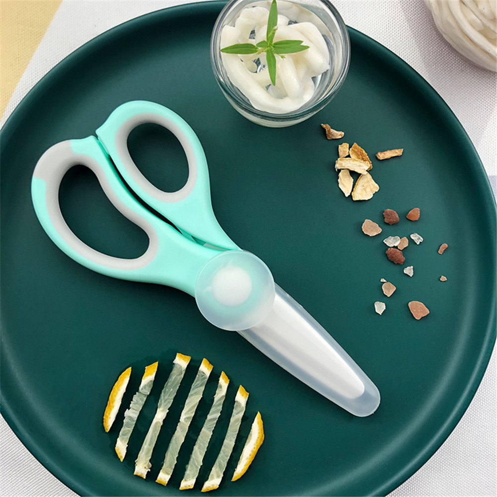 المحمولة السيراميك مقص الطفل ا - مراجعة Baby Food Scissors وسعره