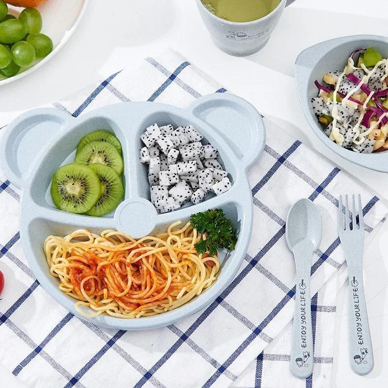 وعاء الطفل ملعقة شوكة مجموعات  - مراجعة Baby Food Menu وسعره