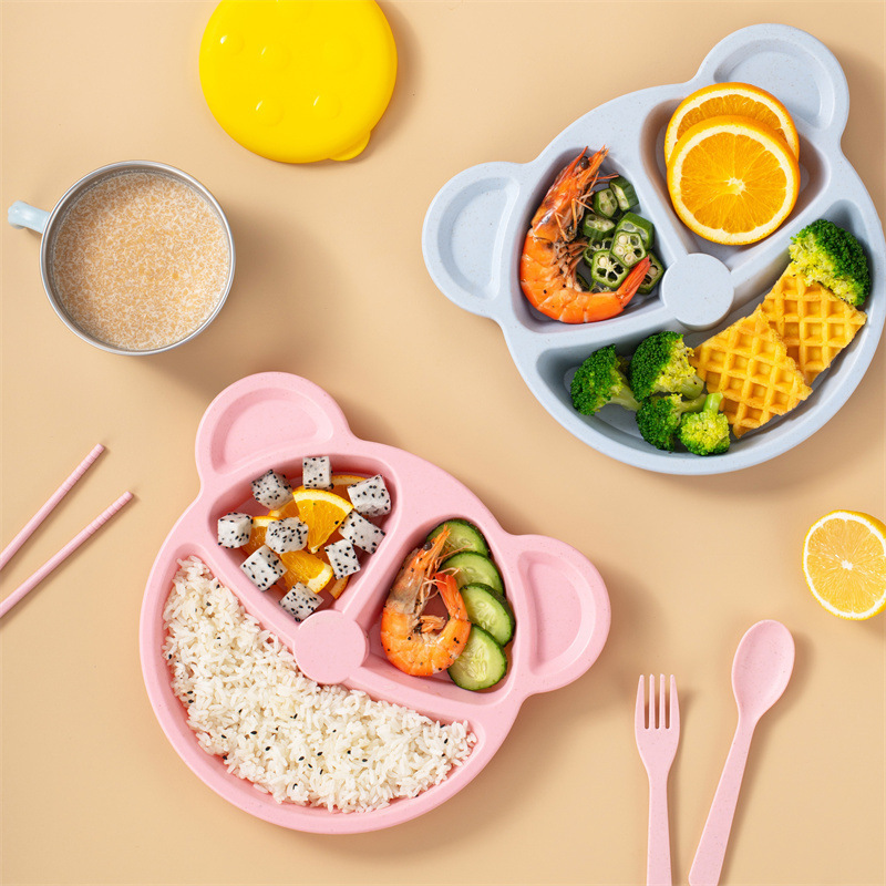 3 قطعة/المجموعة القمح القش الأ - مراجعة Baby Food Menu وسعره