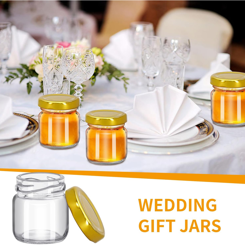 برطمانات عسل زجاجية صغيرة شفاف - مراجعة Baby Food Jars With Lids وسعره