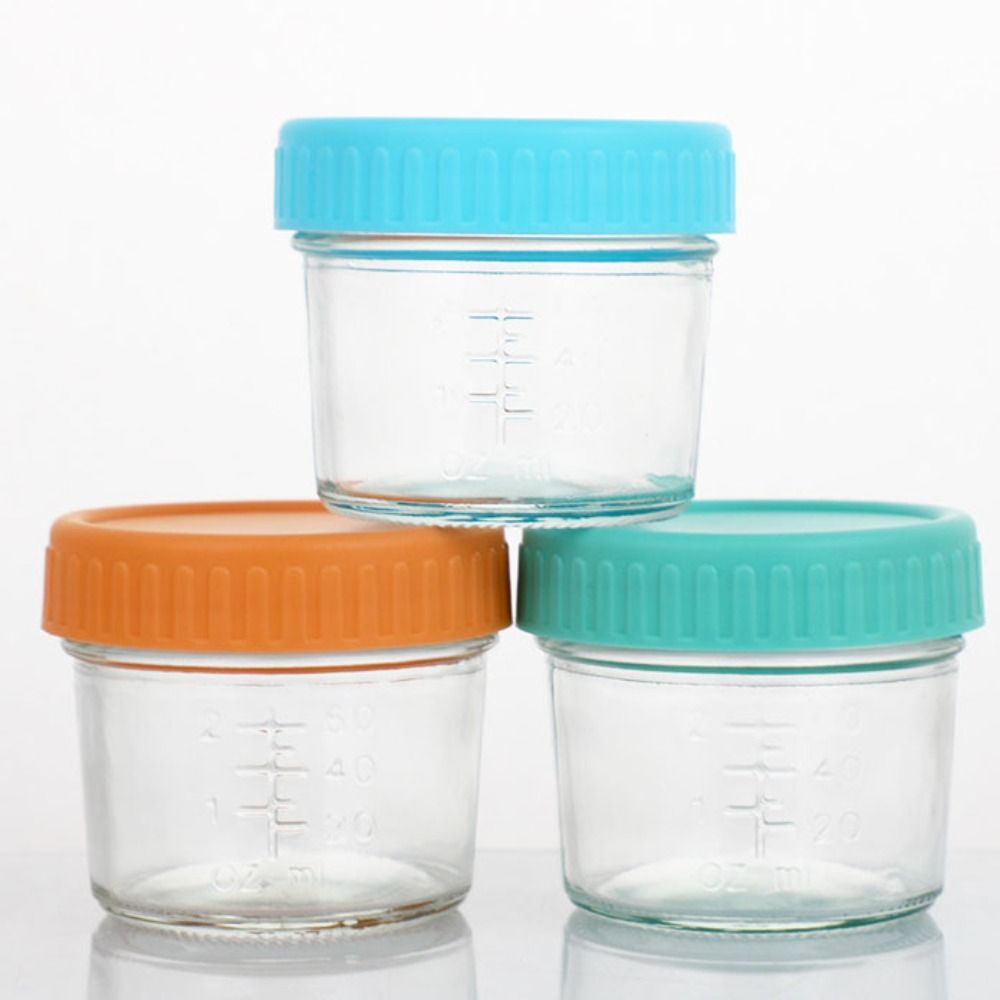 6 قطع من أوعية زجاجية متعددة ا - مراجعة Baby Food Jars With Lids وسعره