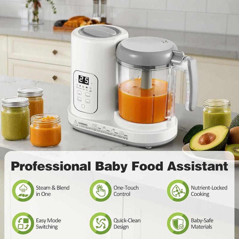 جهاز تحضير طعام الأطفال 4 في 1 - مراجعة Baby Food Youtube وسعره
