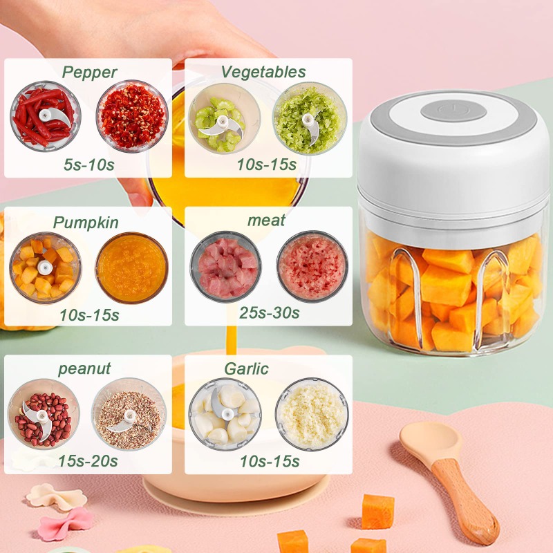 مطحنة ثوم كهربائية 250 مل، مفر - مراجعة Baby Food Vegetables وسعره