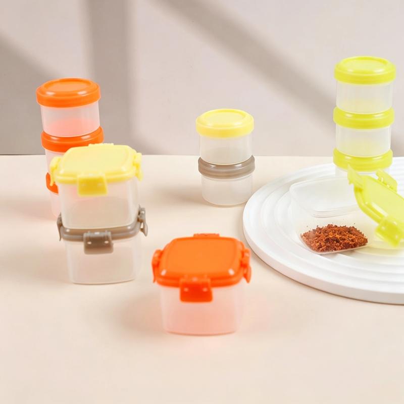 4 قطع من علب الطعام الصغيرة ال - مراجعة Baby Food Jars With Lids وسعره